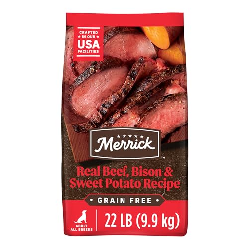Merrick Grain-Free Beef & Bison Dog Food, 22 lb Bag