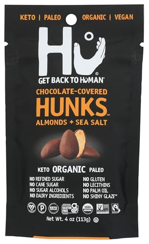 HU KITCHEN Almonds, Chocolate Covered, 4 oz