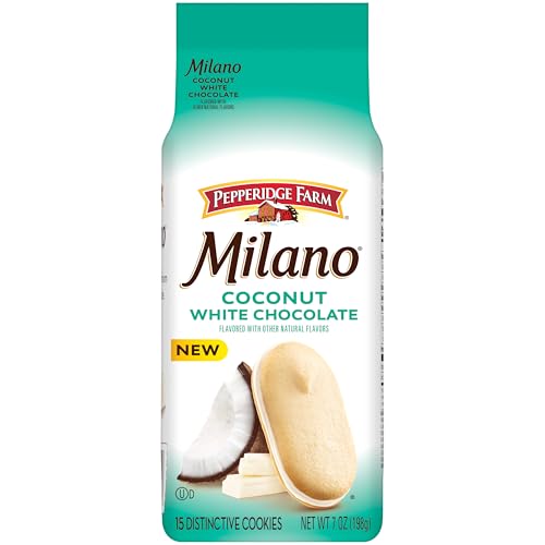 Milano White Chocolate Coconut Cookies, 7 Oz Bag
