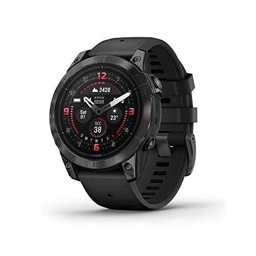 Garmin epix Pro Sapphire, 47mm High-Performance Smartwatch, Black
