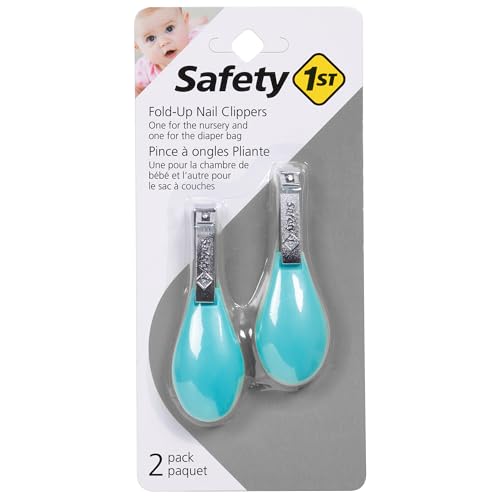 Safety 1st Fold-Up Nail Clipper, 2-Pack, Assorted Colors
