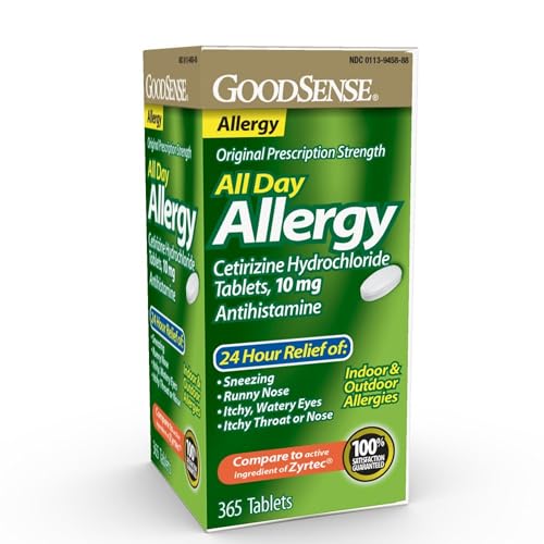 GoodSense Allergy Relief, 10 mg Cetirizine, 365 Tablets