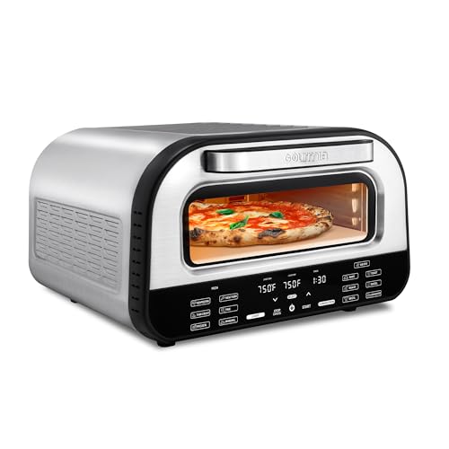 Gourmia 1800W Pizza Oven Air Fryer Toaster – Stainless Steel
