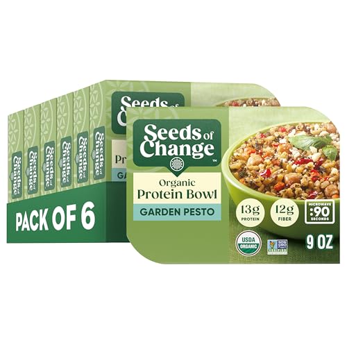 SEEDS OF CHANGE Organic Garden Pesto Protein Bowl, 9 oz, 6-Pack