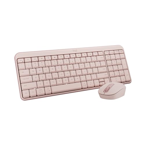 Logitech MK250 Wireless Mouse & Keyboard Combo – Rose
