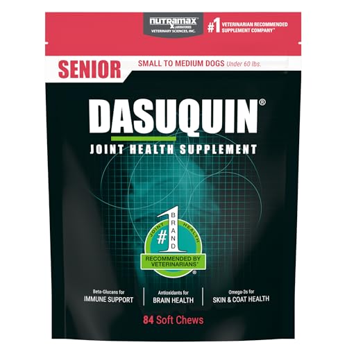 Nutramax Dasuquin Joint Supplement for Small-Medium Senior Dogs, 84 Chews