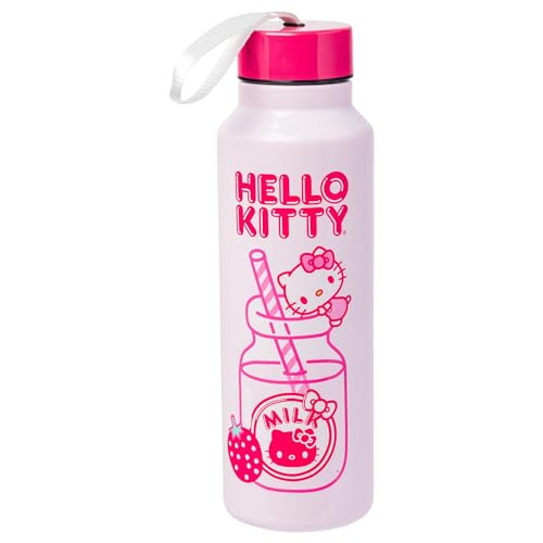 Hello Kitty Strawberry Milk Pink Water Bottle, 27 oz