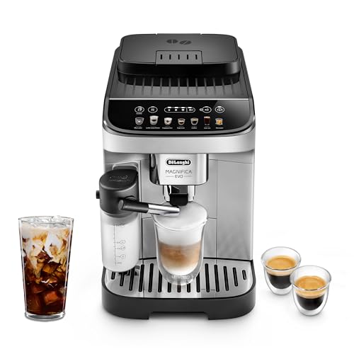 De’Longhi Magnifica Evo Espresso Machine with Frother & Grinder, Silver