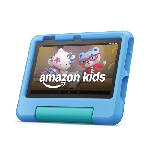 Amazon Fire 7 Kids Tablet, 6-Month Content, Parental Controls, Blue