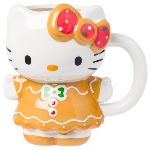 Hello Kitty Gingerbread 3D Ceramic Mug, 20oz