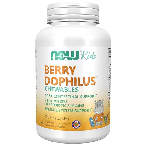 NOW Foods BerryDophilus™ Probiotics, 120 Chewable Tablets
