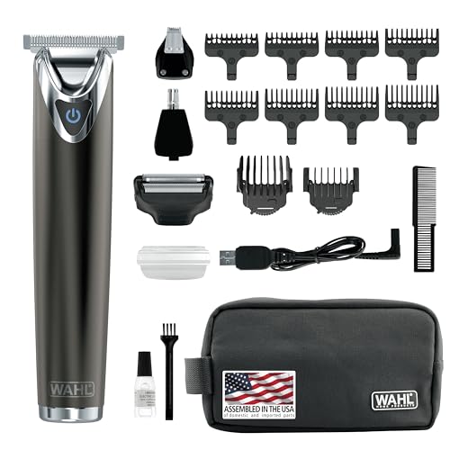 WAHL Stainless Steel Beard Trimmer & Grooming Kit – Model 9864