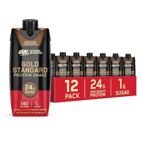 Optimum Nutrition Chocolate Protein Shake, 24g, 11 Fl Oz, 12-Pack