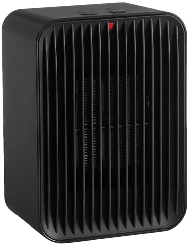 Amazon Basics Ceramic Electric Space Heater, 520W, Black