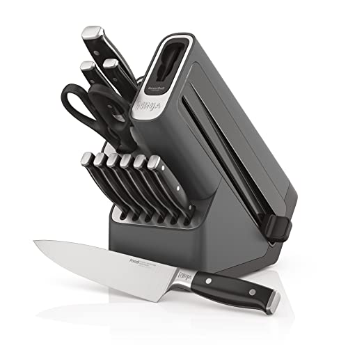 Ninja Foodi 12-Piece Knife Set with Sharpener, Stainless Steel