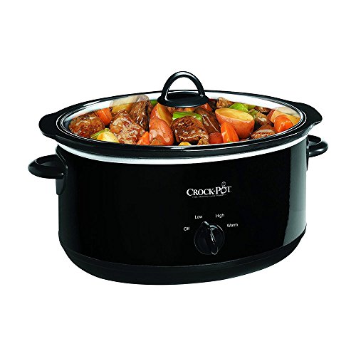 Crockpot 8-Quart Manual Slow Cooker Black