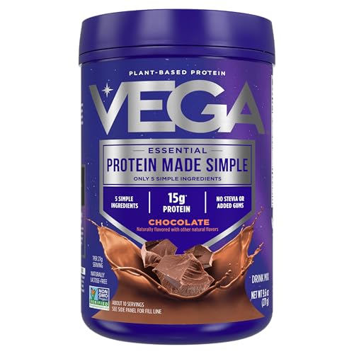 Vega Protein Chocolate – 15g Plant-Based, No Additives, 10 Servings