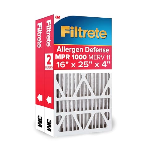 Filtrete 16x25x4 MERV 11 Air Filter, 2-Pack