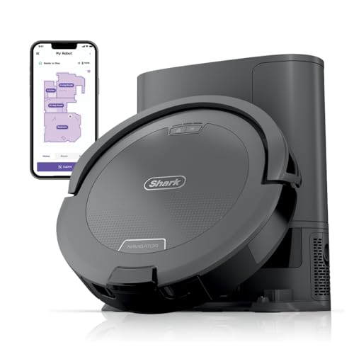 Shark Navigator Robot Vacuum with Self-Empty Base, Grey RV2120AE