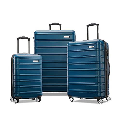 Samsonite Omni 2 Expandable Spinner Luggage Set, Lagoon Blue
