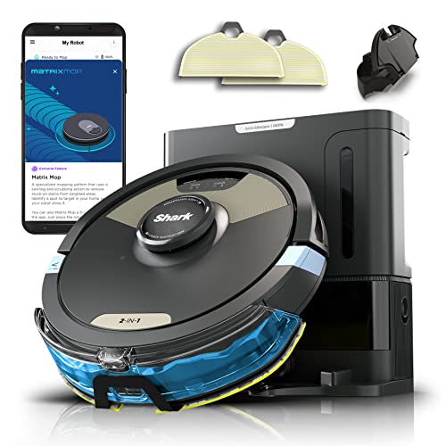 Shark Robot Vacuum & Mop Combo, Self-Empty, Pet Hair Friendly