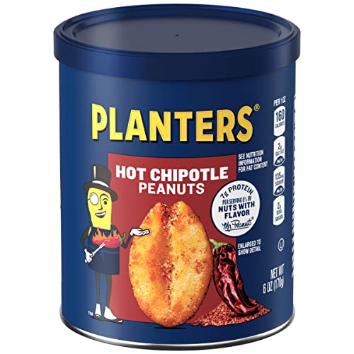 Planters Chipotle Peanuts, 6 oz, Pack of 8