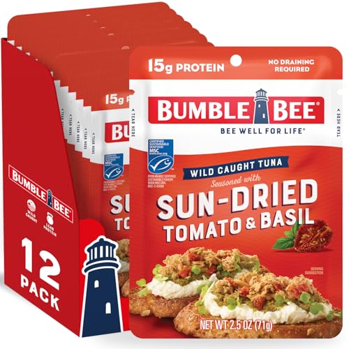 Bumble Bee Sun-Dried Tomato Tuna, 2.5 oz, Pack of 12