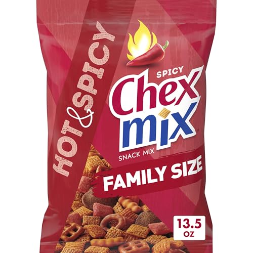 Chex Mix Hot & Spicy Snack, Family Size, 13.5 oz