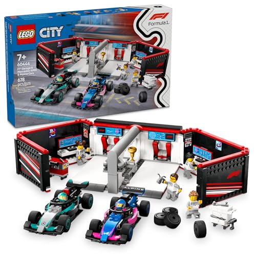 LEGO F1 Garage & Race Car Set for Kids, Ages 7+
