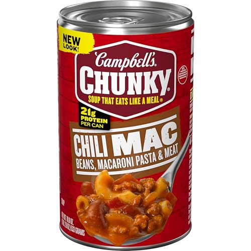 Campbell’s Chunky Chili Mac Soup, 18.8 oz Can