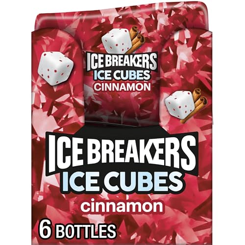 ICE BREAKERS Cinnamon Sugar-Free Gum, 6 Bottles, 240 Pieces
