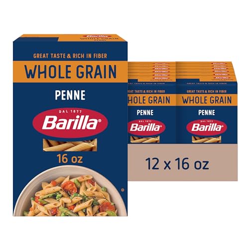 Barilla Whole Grain Penne Pasta, 16 oz, Pack of 12