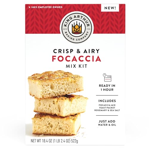 King Arthur Focaccia Mix Kit 18.4 oz, Ready in 1 Hour