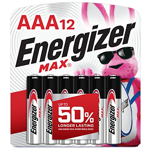 Energizer MAX AAA Alkaline Batteries, 12-Pack