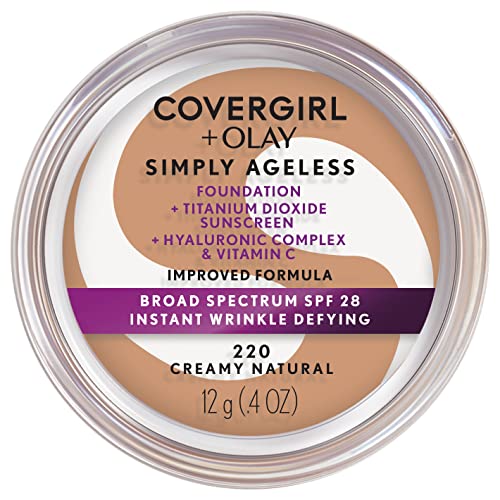COVERGIRL Simply Ageless Foundation, Creamy Natural, 0.44 Fl Oz