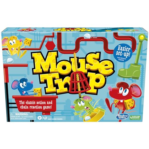 Hasbro Mouse Trap Board Game for Kids, Ages 6+, 2-4 Players