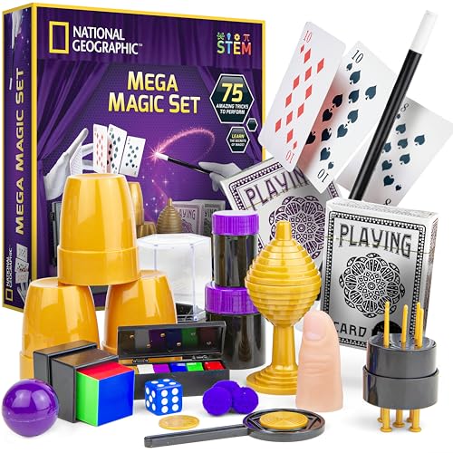 NATIONAL GEOGRAPHIC Mega Magic Set: 75+ Tricks with Video Instructions