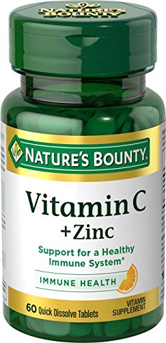 Nature’s Bounty Vitamin C + Zinc, Immune Support, 60 Tablets