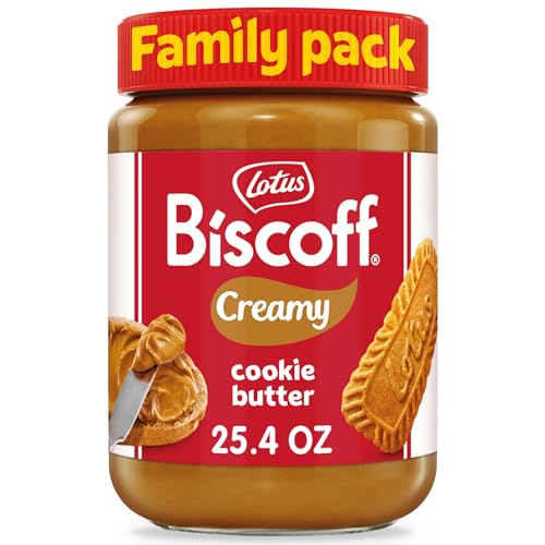 Lotus Biscoff Creamy Cookie Butter, Non-GMO Vegan, 25.4oz