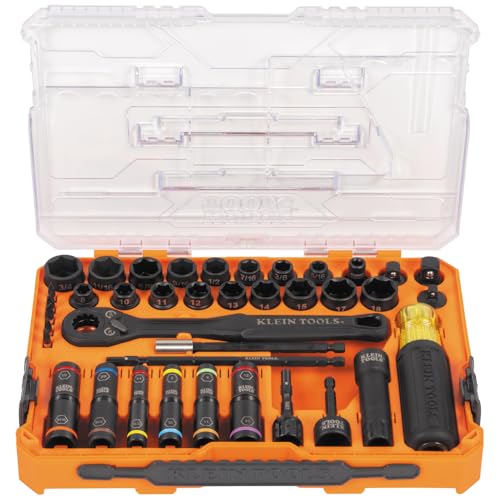 Klein Tools 65500KNECT 39-Piece Impact Socket Set with MODbox