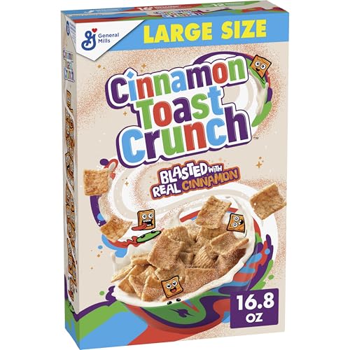 Cinnamon Toast Crunch Cereal, 16.8 oz, Large Size