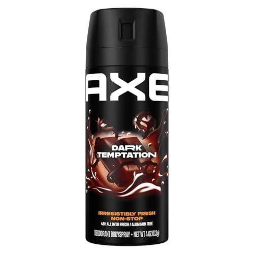 AXE Dark Temptation Body Spray, Aluminum-Free, 4 oz