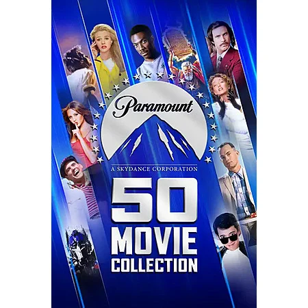 Paramount Pictures 50 Movie Collection Bundle 4K/HD Digital Films