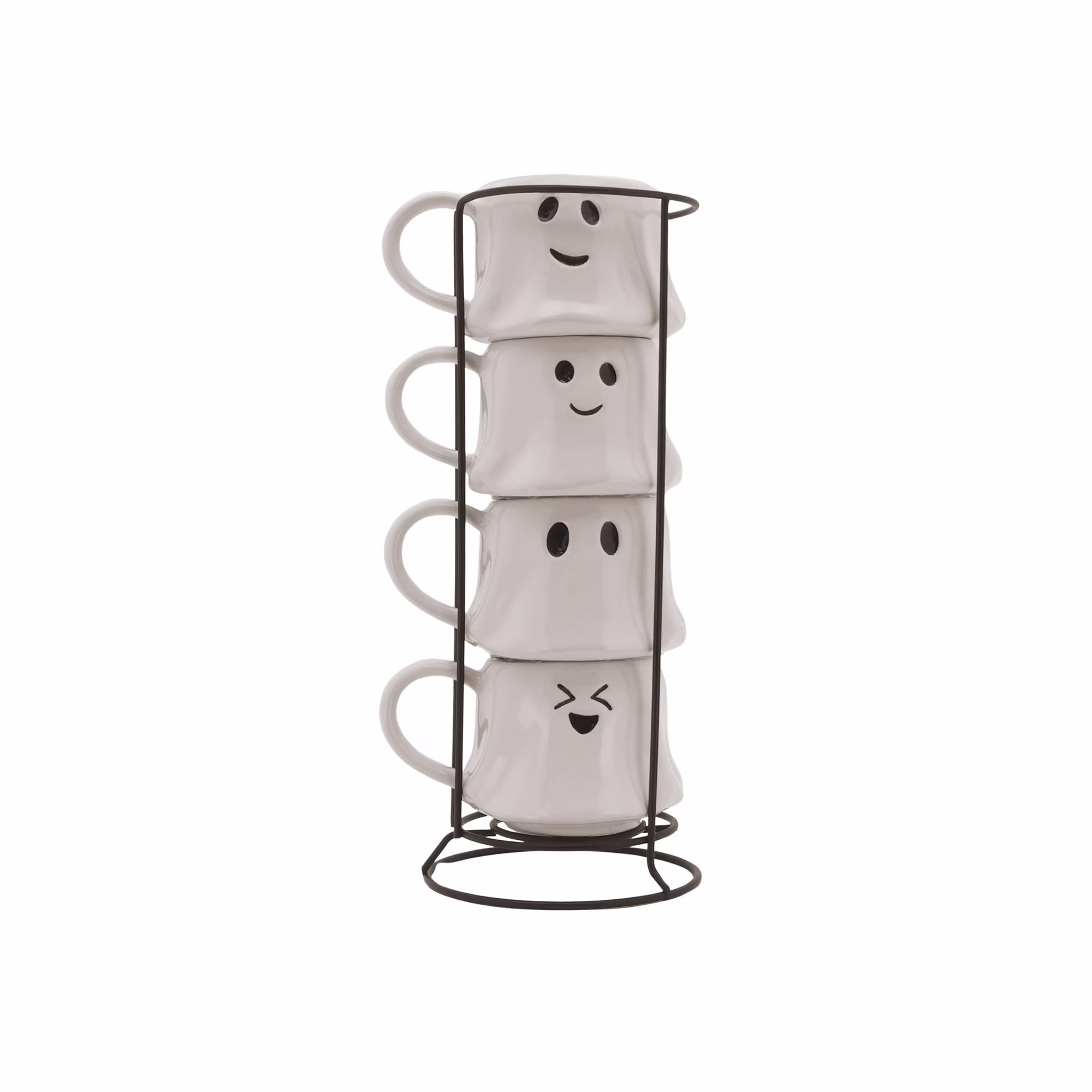 Way To Celebrate Halloween Ghost Mug Stack