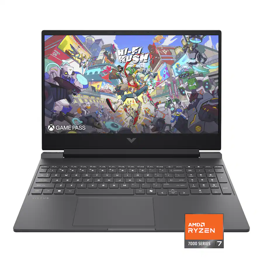 HP Victus 15.6 144Hz Full HD Gaming Laptop – AMD Ryzen 7 7445HS – 16GB Memory – NVIDIA GeForce RTX 4050 – 512GB SSD – Mica Silver