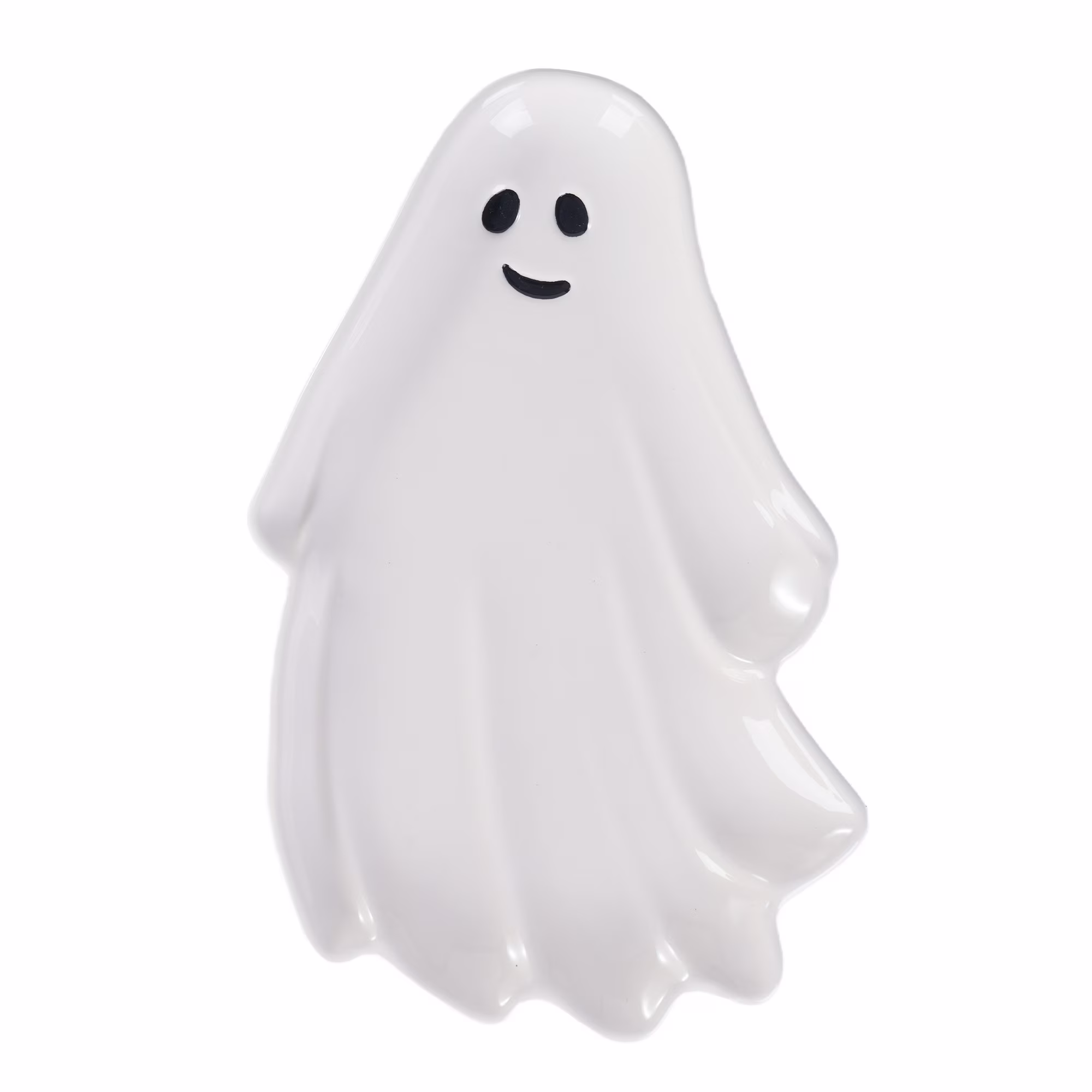 Way to Celebrate Halloween Ceramic Ghost Figural Treat Tray