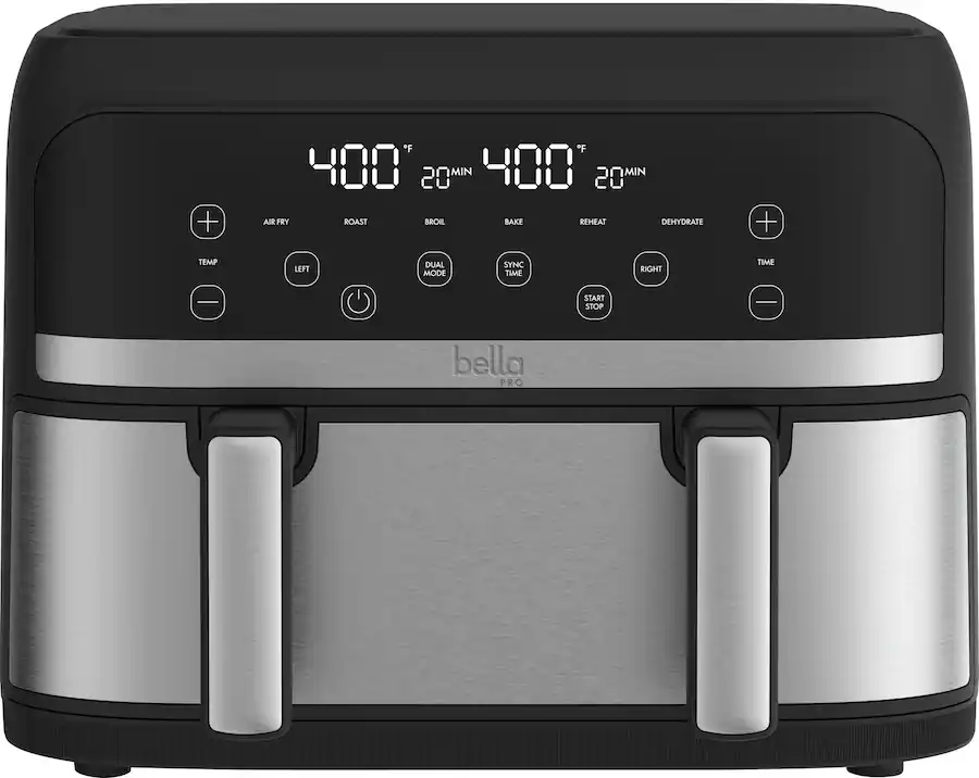 bella PRO 4qt. TriZone Touchscreen Air Fryer with Dual Flex Basket