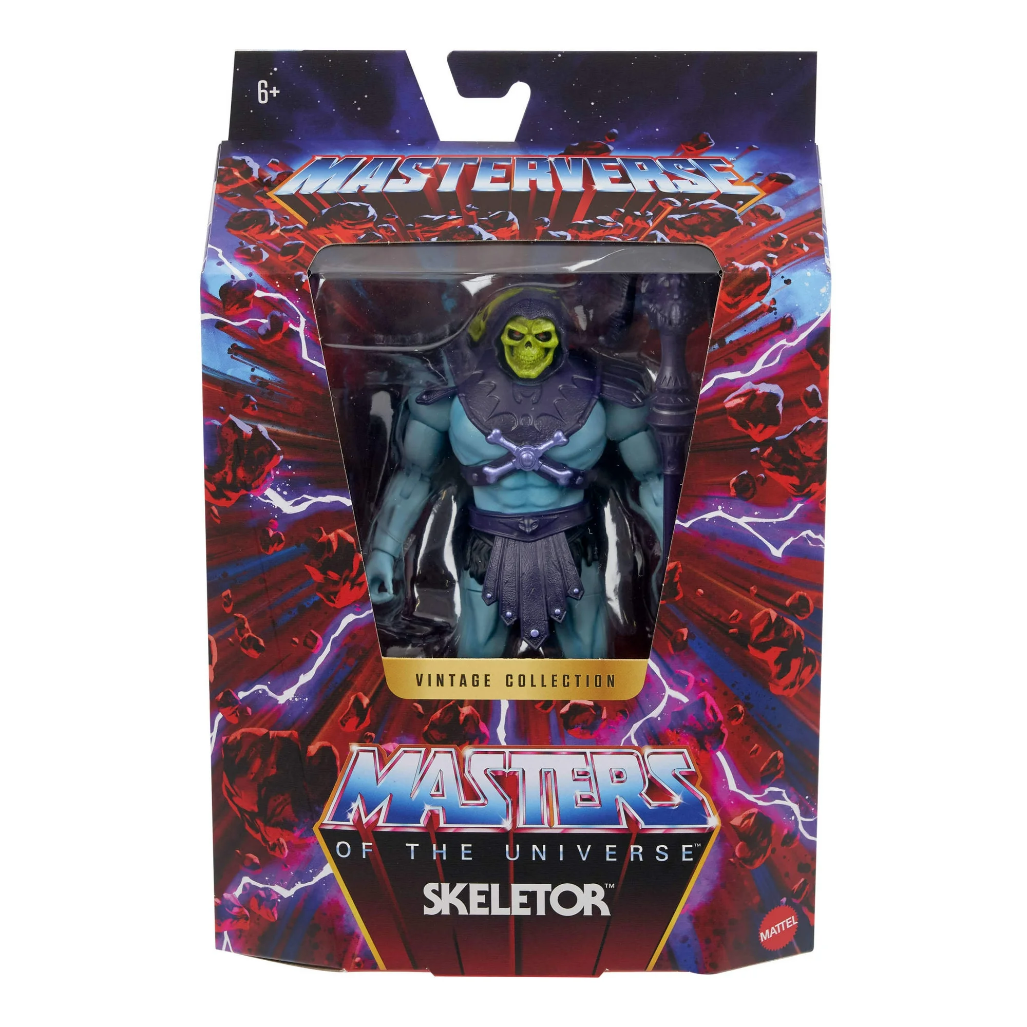 Masters of the Universe Masterverse Vintage Collection Skeletor MOTU Action Figure with Sword