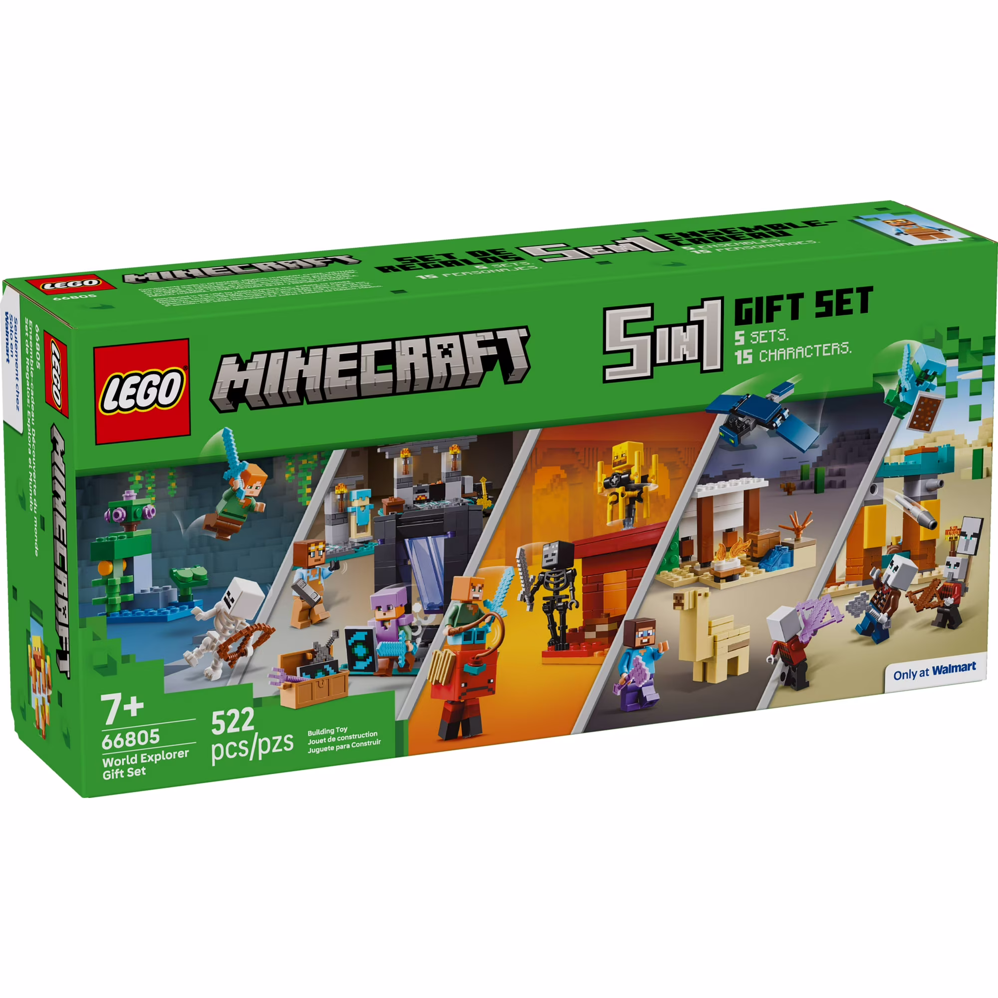 LEGO Minecraft Gift Set  5 epic sets with 15 characters in 1 Box