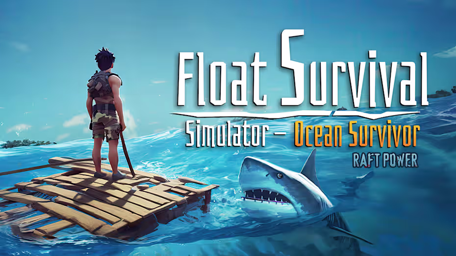 Float Survival Simulator Ocean Survivor Raft Power (Nintendo Switch)